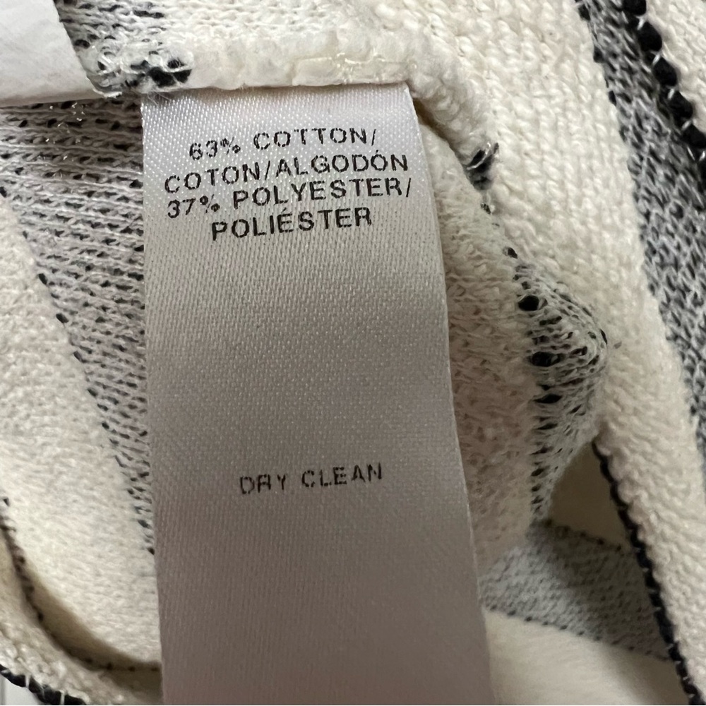 LOFT Black and Cream Knit Top - Picture 4 of 8